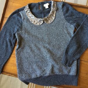 LAST CHANCE: JCrew Merino Peter Pan Collar Sweater